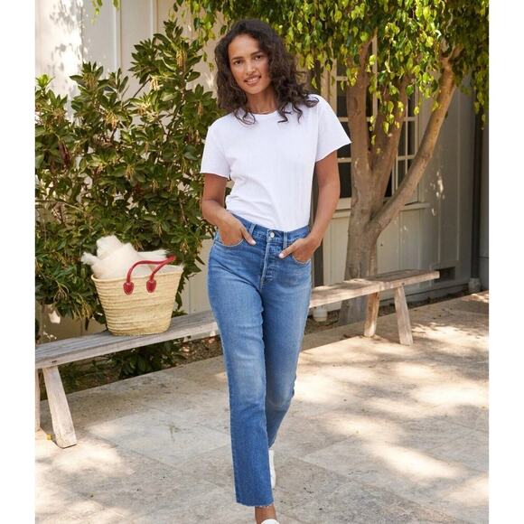 Frank & Eileen Denim - Frank & Eileen Cork Jeans in Blue; 28